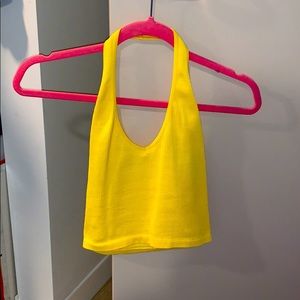 Yellow halter